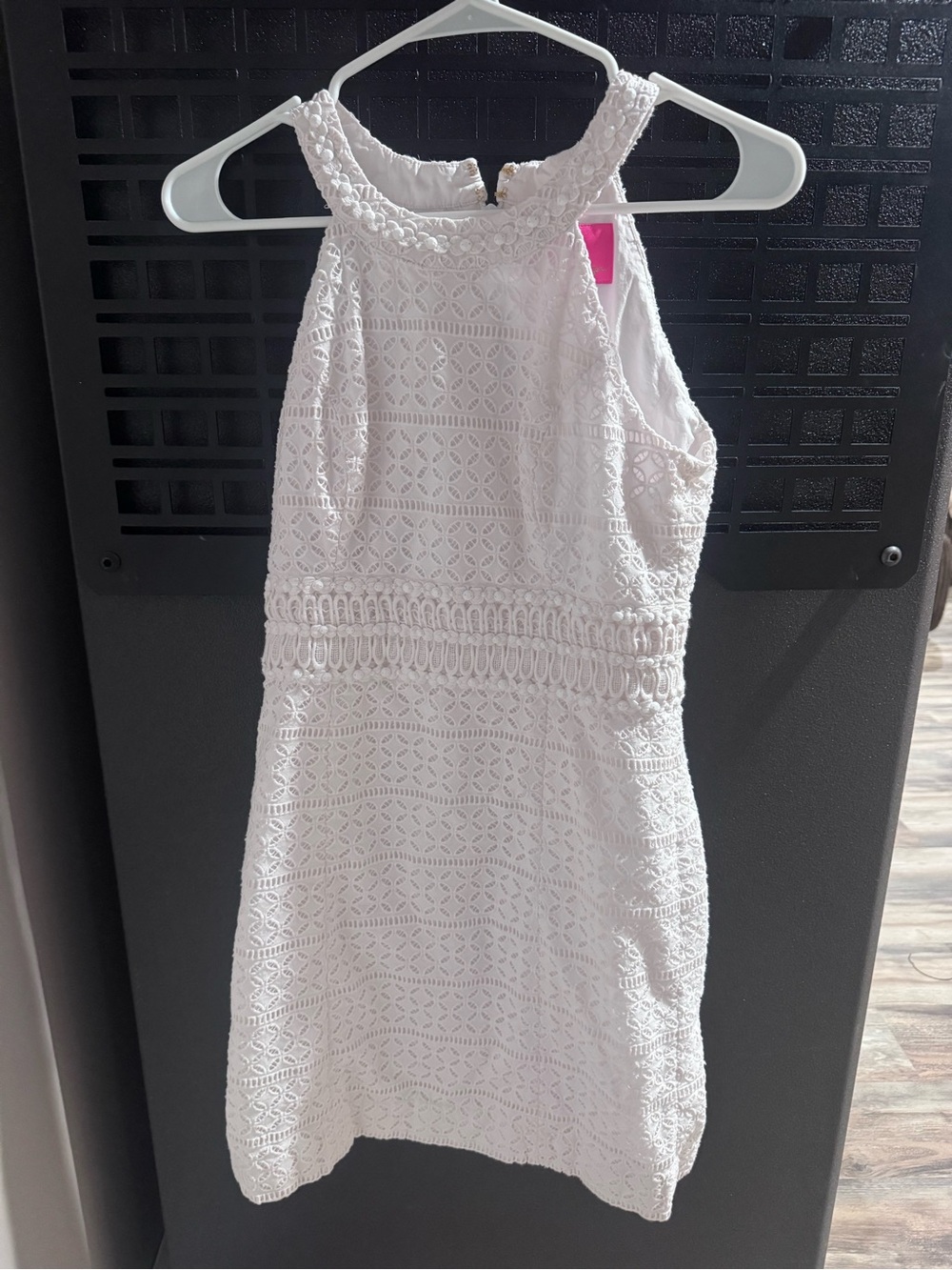 Lilly Pulitzer White Crochet Halter Dress